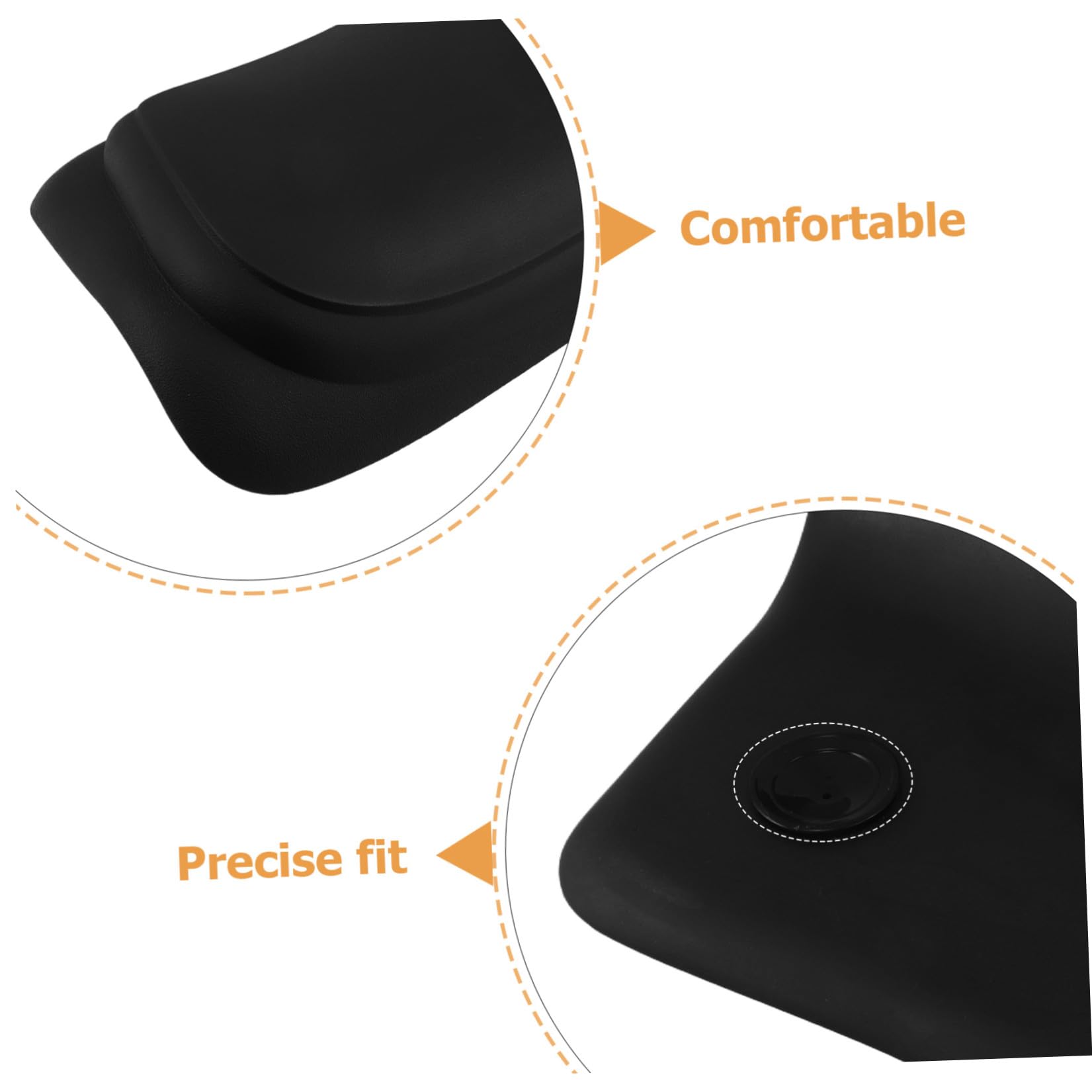 Oreiller de Bain Ergonomique en Polyuréthane avec Ventouses Antidérapantes, Coussin de Spa pour Soutien Nuque et Dos, Accessoire de Bain Confortable pour Spa et Bassin