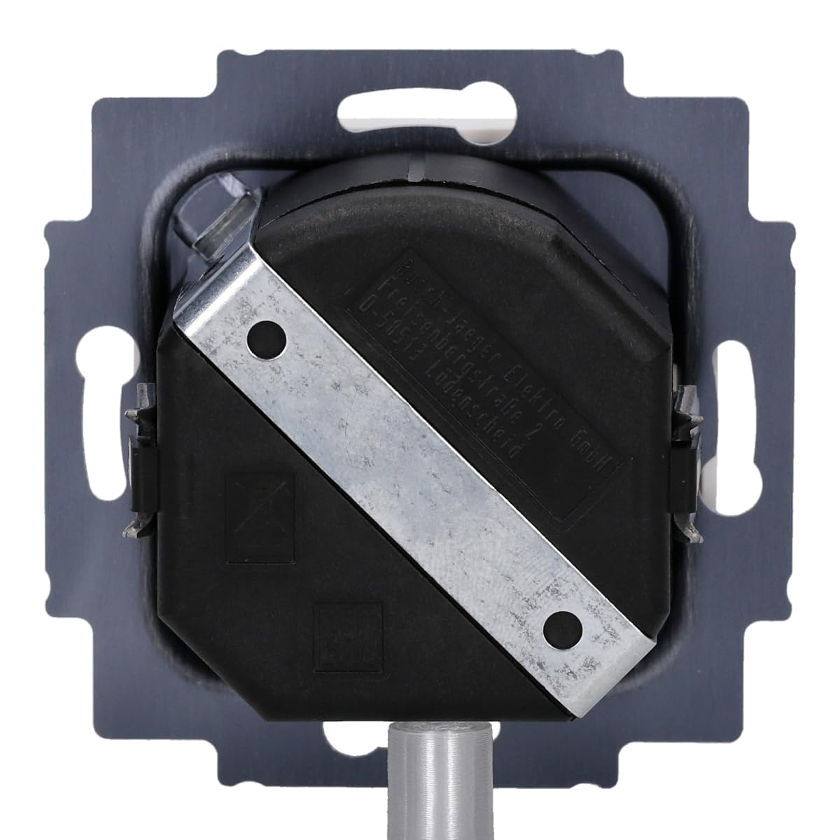 BUSCH-JÄGER, LED-Drehdimmer (LED Dimmer) 6523 U-102 mit Dimmerscheibe Zentralscheibe 2115-914 in Balance Si alpinweiß (6523U 102) 6523U102