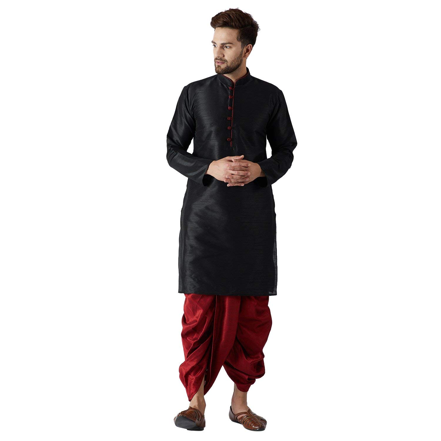 larwa Men's Loop Button Kurta & Dhoti Set Special for Boys & Men's-picture-48