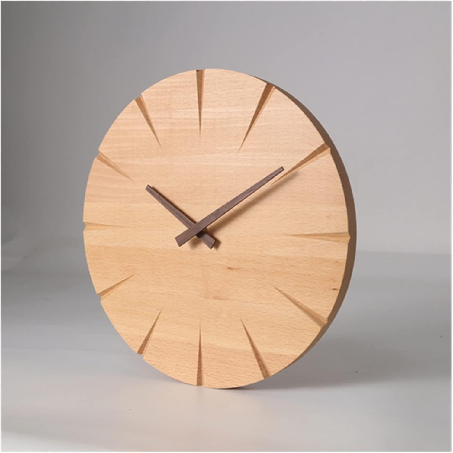 Sala de estar de lujo etiqueta de madera Digita relojes pared decoración del hogar diseño de madera retro reloj reloj de pared regalo (color  9.8 in