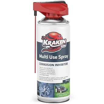Kraken Bond Multi Use Spray 1 x11 oz. - Corrosion Inhibitor, High-Performance Penetrating Oil Lubricant for Home & Automotive, Perfect for Garage Doors, 360 Easy to Use & No Residue | 1 Pack