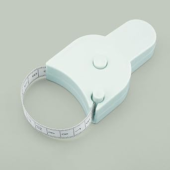 Measuring Tape for Body Measurements,60 Inch 3D Measuring Tape Waist Body Tape Measure with Push Button Measuring Waist and Arms for Fitness, Tailor, Sewing, Handcrafts, ClothesBlue