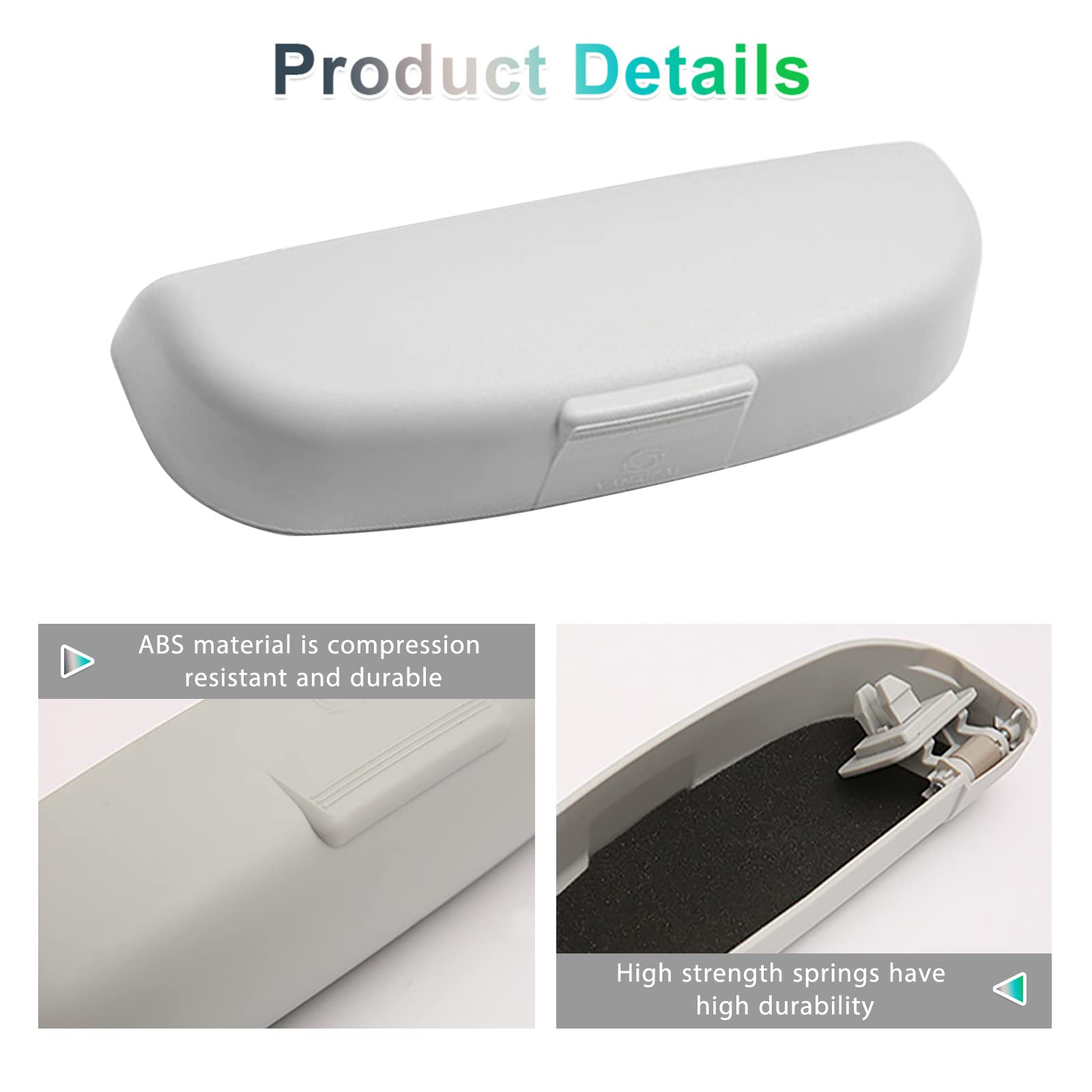 Porta Occhiali Per Jeep Renegade 2015-2023 - Grigio, In Plastica ABS - Foto 4