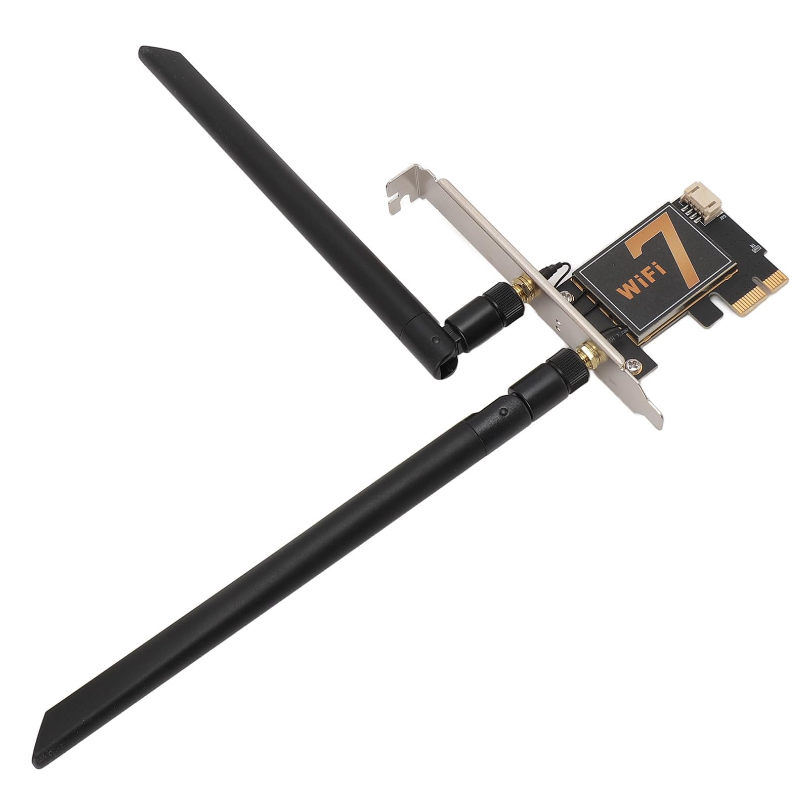 Adattatore per Scheda di Rete Wireless, Scheda WiFi PCI Ex1 WIFI7 Segnale Efficiente BE200NGW Plug and Play con Antenna 8DB per PC Desktop