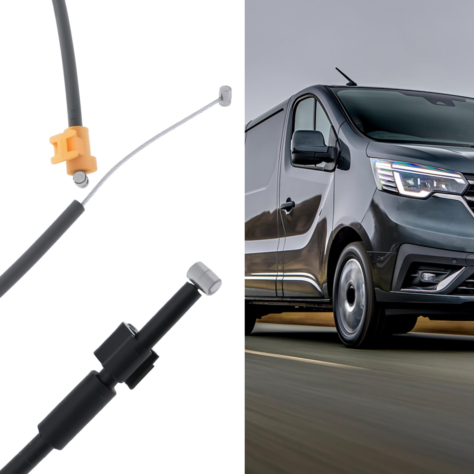 2 Pezzi Cavo di Controllo per Flap dell'aria del Riscaldatore 7701473284 Compatibile con RENAULT TRAFIC 2 Compatibile con OPEL VIVARO 2001