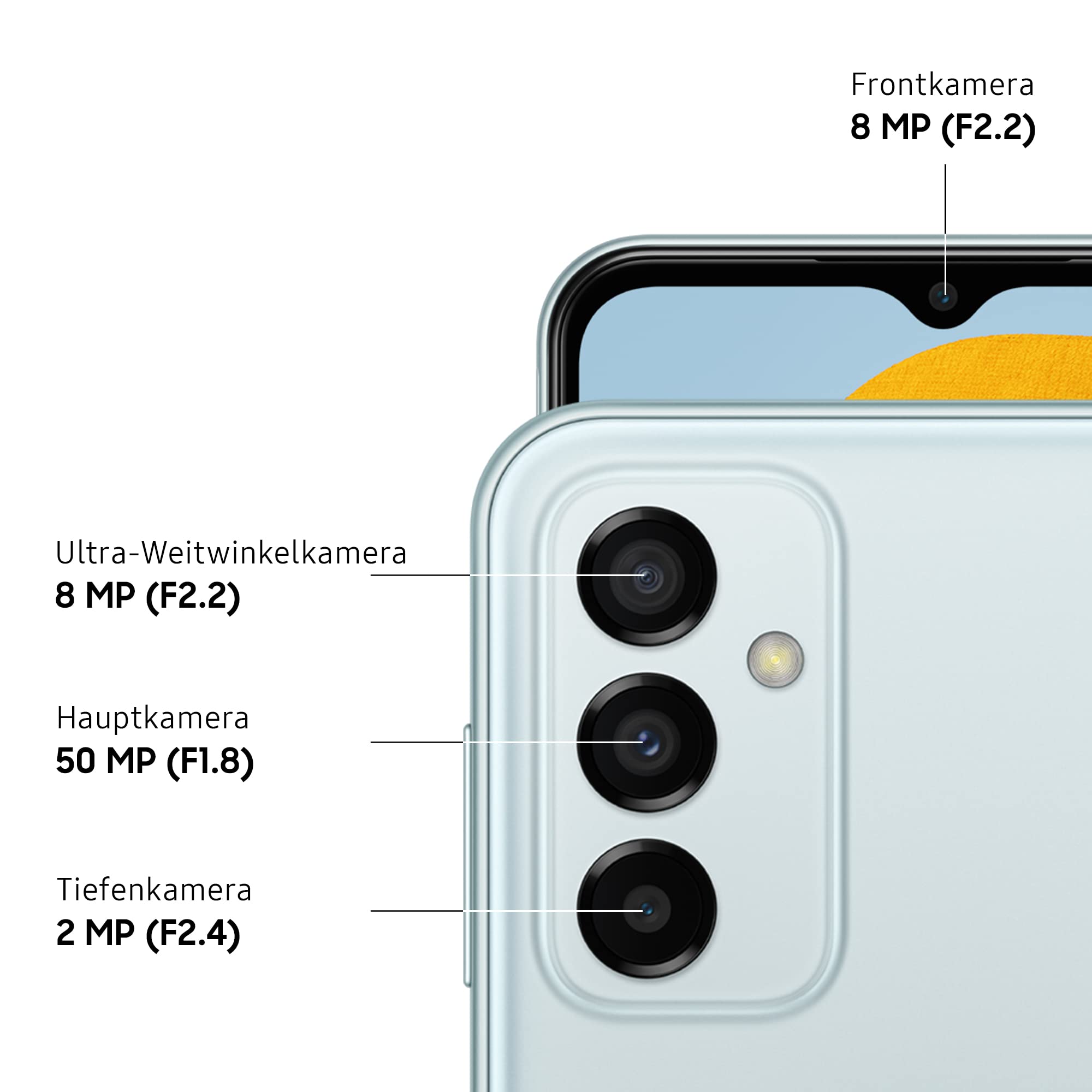 Samsung Galaxy M23 5G, Android Smartphone, 6,6 Zoll Infinity-V TFT
