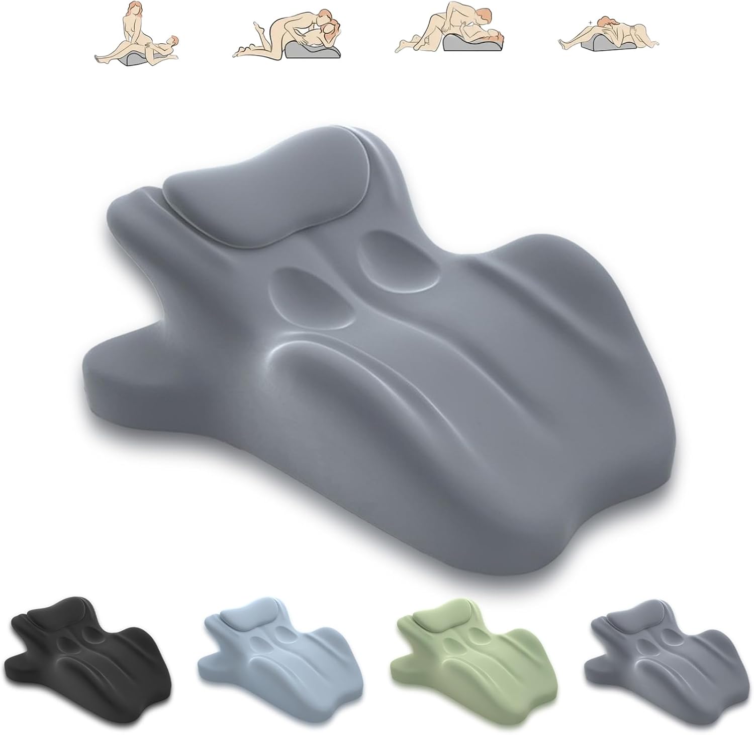 27 Degree Couples Pillow - Couples Pillow for Intimacy,Intimacy All Perfect Position Easily Postures (Gray)