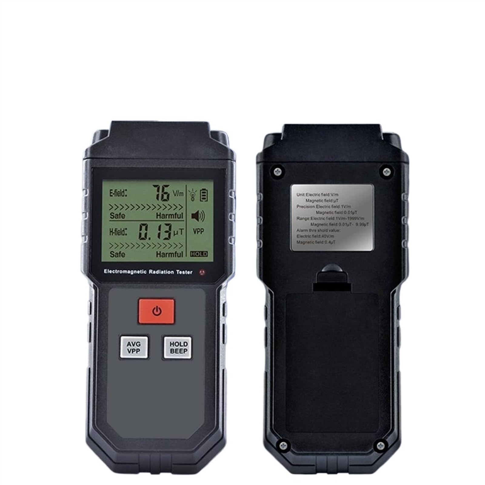 PXQCHAVLN ET825 Electromagnetic Field Radiation Detector Tester Emf Meter Rechargeable Handheld Portable Counter Emission Dosimeter