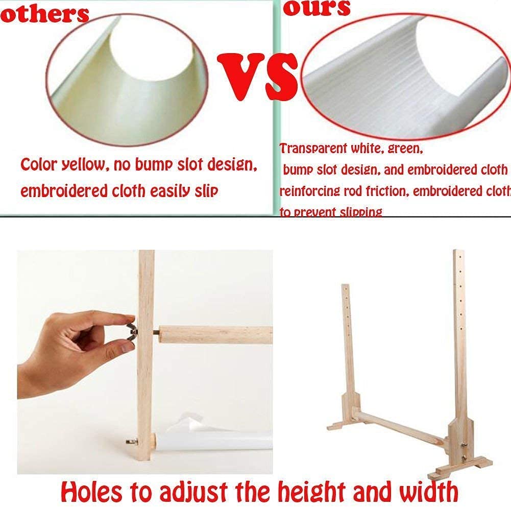 Telaio da Pavimento per Ricamo 100 cm, Regolabile, per Quilting