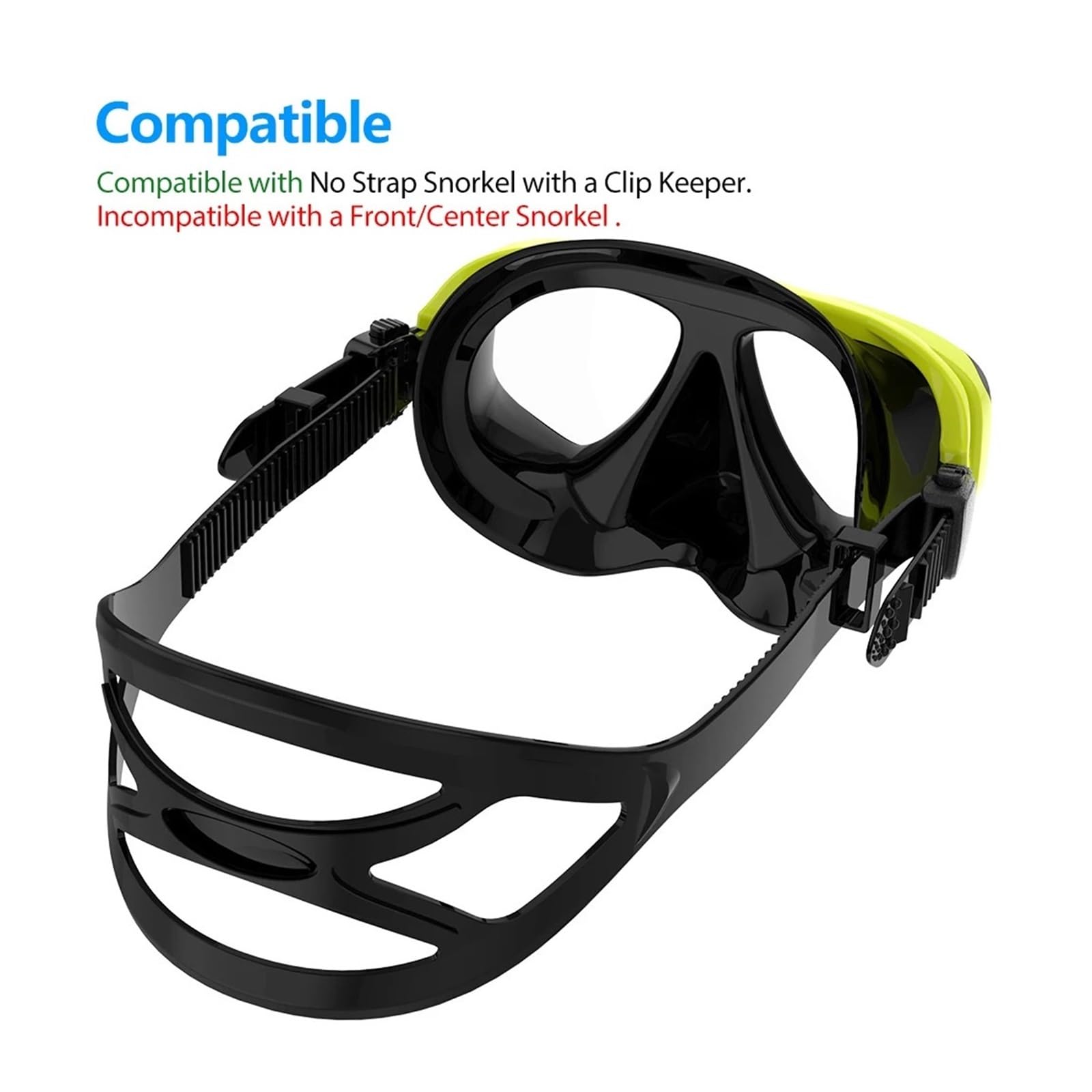Buceo Máscara de Snorkel Máscara de Buceo antiempañamiento Gafas de Buceo con esnórquel Gafas de Buceo con Sello de Vidrio Templado