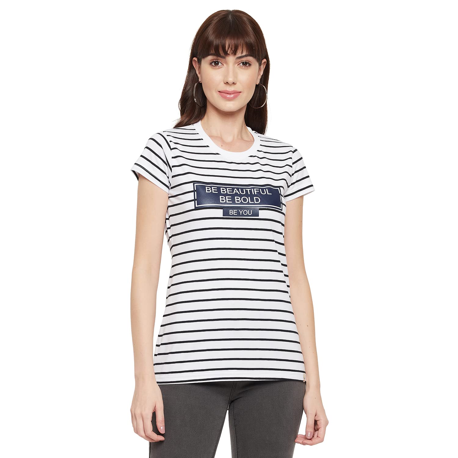 Stardust Lady Round Neck Black Color Top-image-45