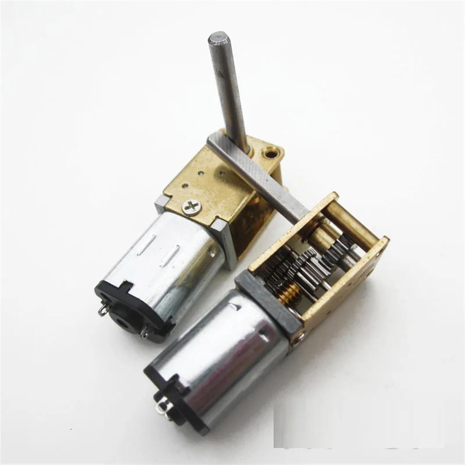 Schneckengetriebemotor N20, 3 V, 6 V, 12 V, selbstsichernd, Umkehrung, lange Welle, 1 Stück (12 V, 100 U/min)