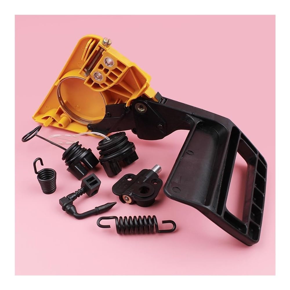 Kit de Aceite de Cubierta Protectora de Mano de Freno Apto for Piezas de Motosierra 350 351 con Tapa de Aceite de Combustible, repuestos de Motosierra con Resorte de Choque