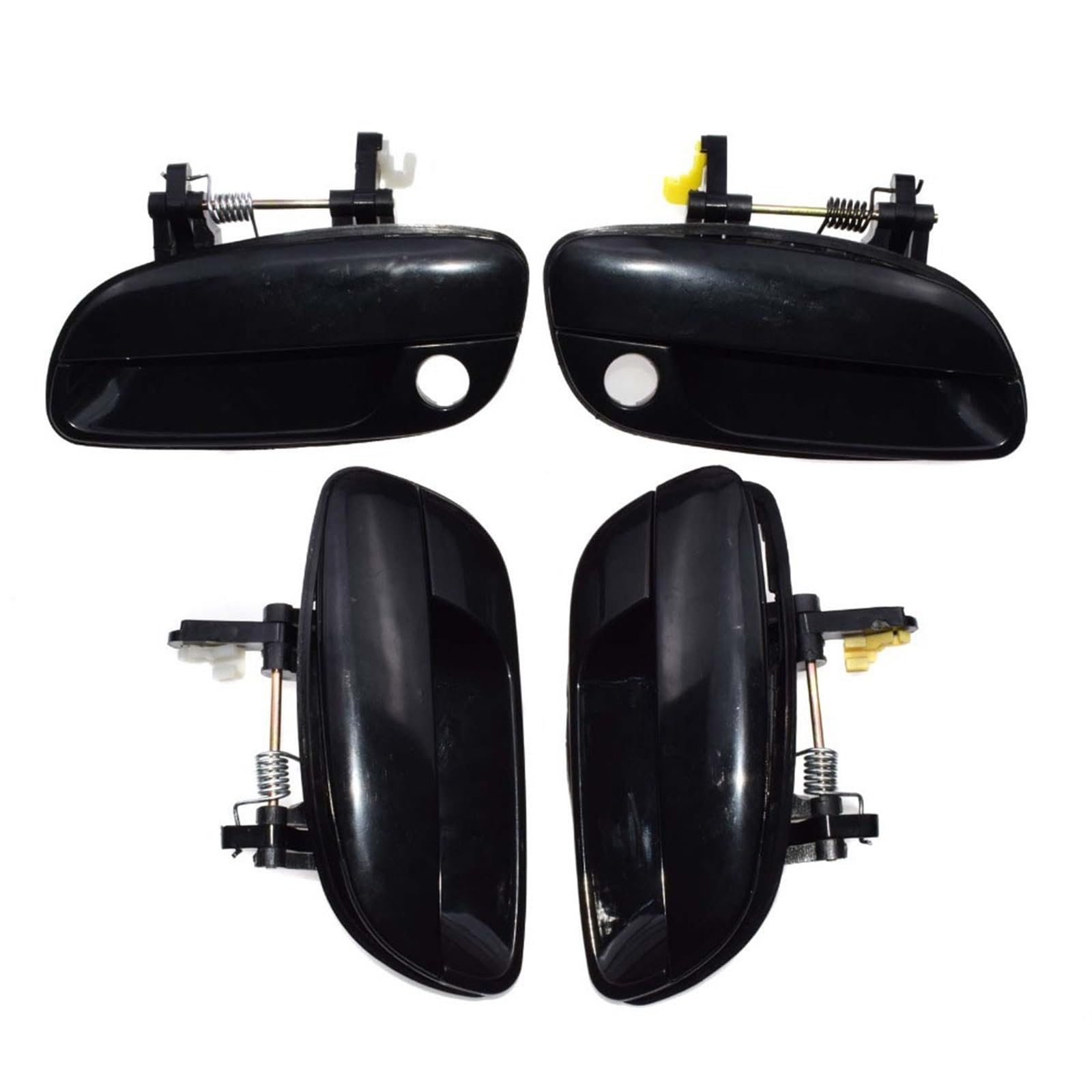 POQWERIQ Black Front Rear Left Righrt Outside Door Handle for Hyundai for Elantra 2.0L 2001 2002 2003 2004 2005 2006