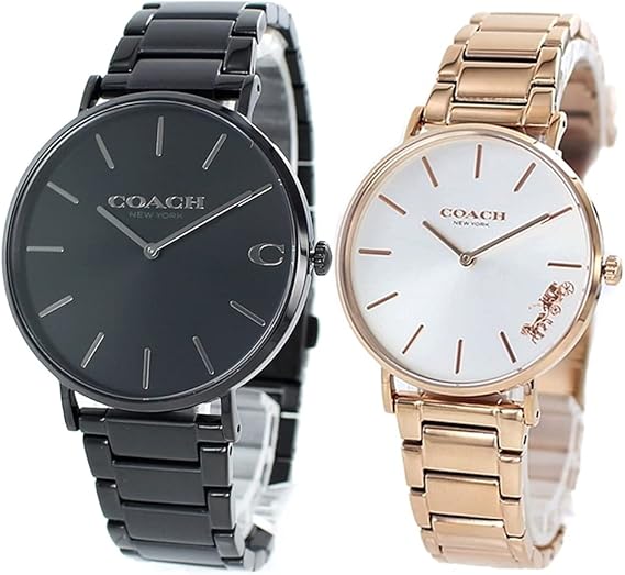 Amazon コーチ Coach ペアウォッチ 収納box メンズ レディース ブラック ローズゴールド ステンレス ブレスレット 腕時計 並行輸入品 腕時計 ファッション 通販 Amazon コーチ Coach ペアウォッチ 収納box メンズ レディース ブラック ローズゴールド ステンレス ブレスレット 腕時計 並行輸入品 腕時計 ファッション 通販