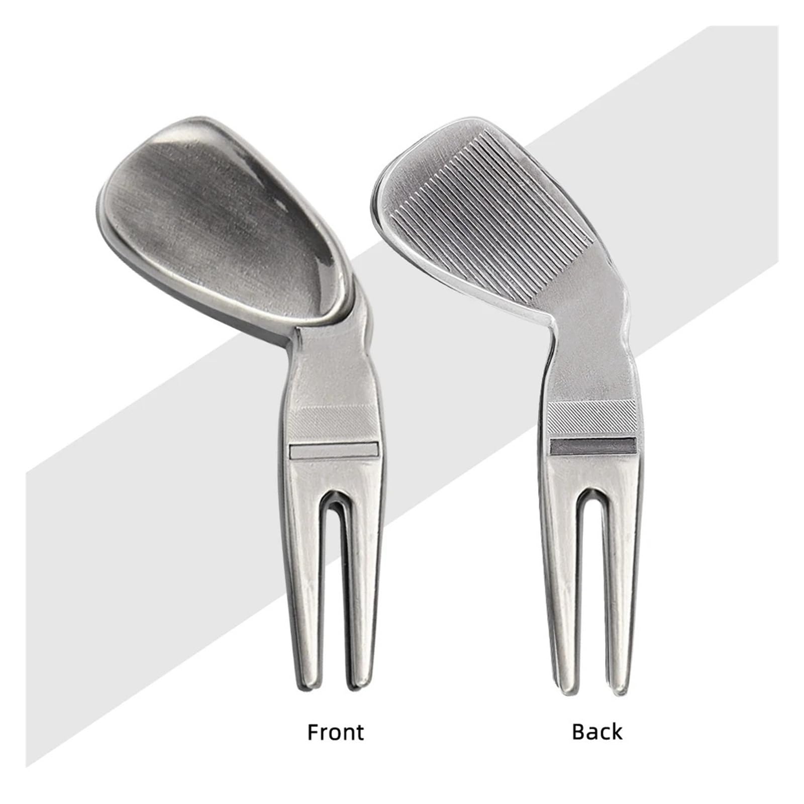 Golf Divot Tool Outdoor Golf Sport Liefert Rasen Reparatur Werkzeuge Position Marker Metall Langlebig Greens Gabel Golf Zubehör