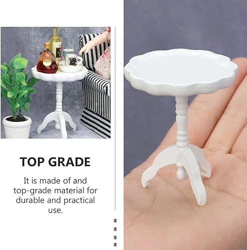 Miniatura 7 de Toyvian Miniatura Muñecas Casa de Muñecas Mesa Lateral Casa de Muñecas Miniatura 1 12 Mesa auxiliar Niños Juego de simulación Juguete Casa de