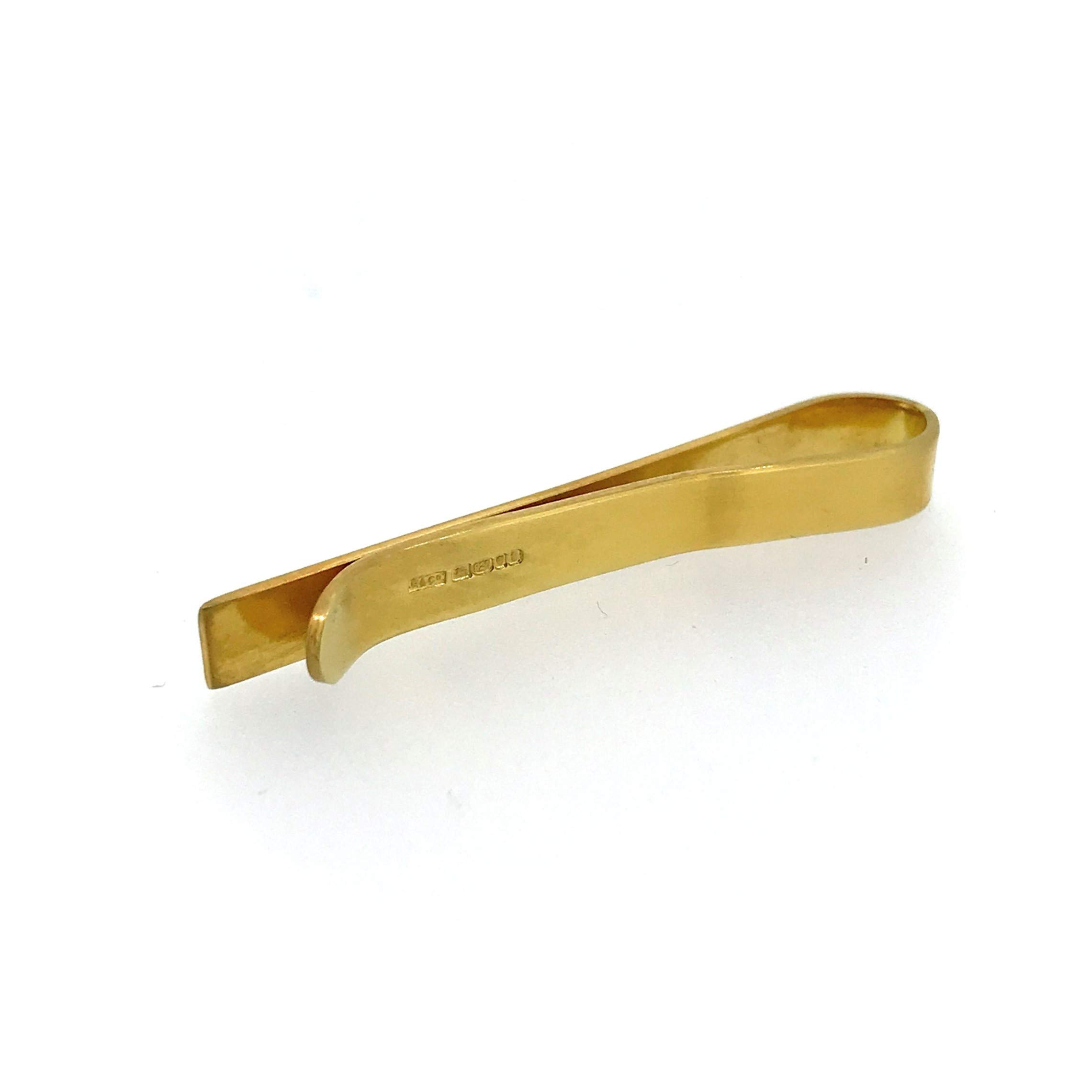 Roberts & Co Krawattennadel 18 Karat Gold Vermeil 5 mm gepunzt Krawattennadel