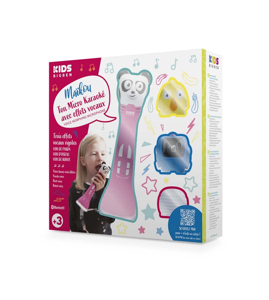 Karaoke Microphone with Voice Effects  MICVFPK Kids BIGBEN
