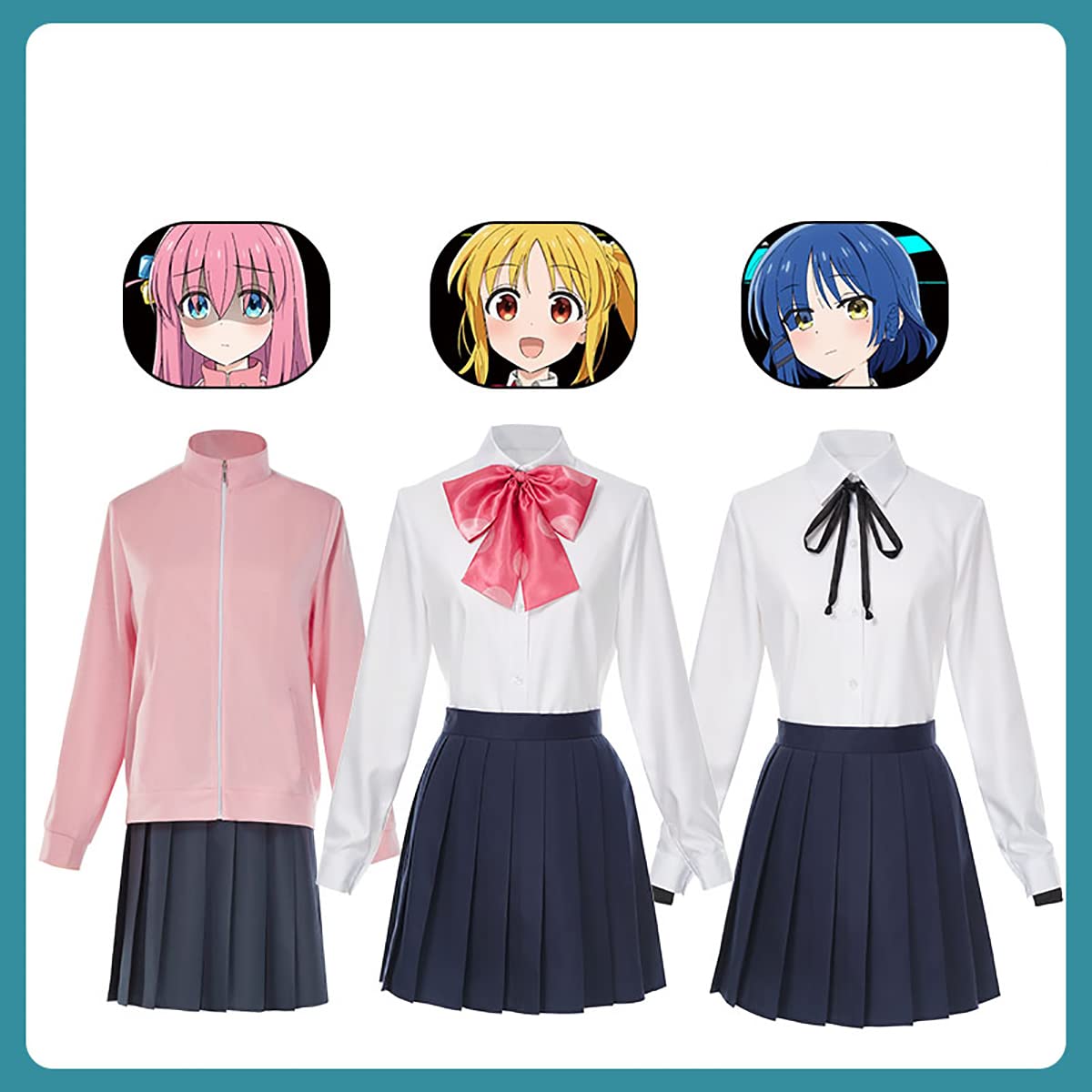 Amazon.co.jp: [HAOJEE]喜多郁代 きた いくよ コスプレ衣装 制服 Jk