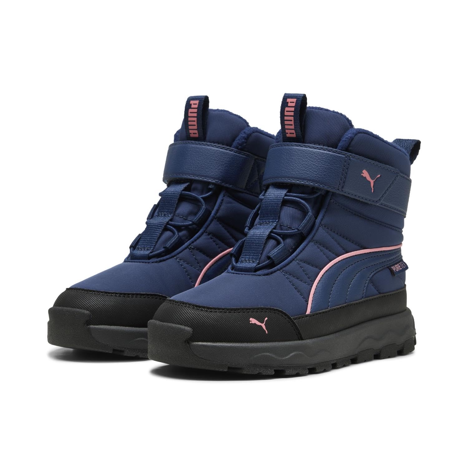 PUMA Evolve Boot PURETEX AC+PS Sneaker, Persian Blue-PINKSCAPE, 13 UK Child