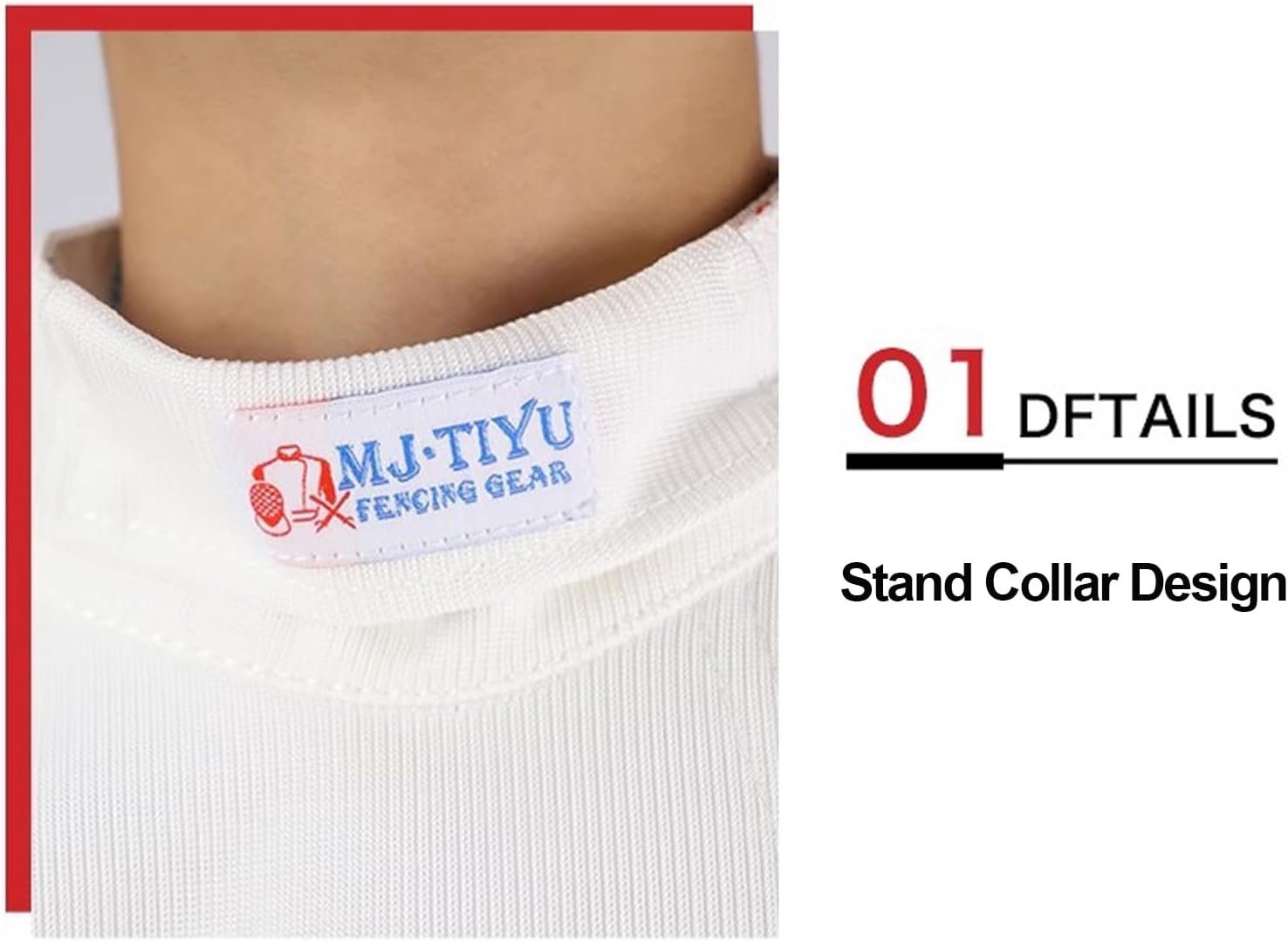 Breathable Fencing Clothing Tops, 450N Fencing Competition Clothing, Foil/Epee/Saber Fencing Equipment(Color:White Right Hand,Size:54#)