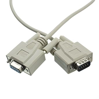 Cable Central LLC Null Modem Cable, DB9 Male to DB9 Female, 8 Conductor, 10 Feet
