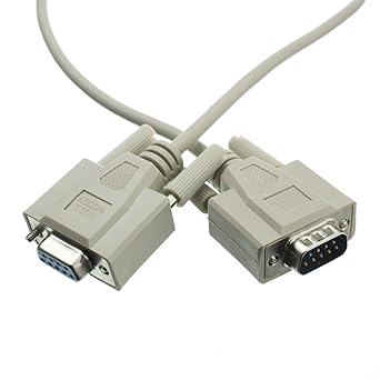 QualConnectTM Null Modem Cable, DB9 Male to DB9 Female, UL Rated, 8 Conductor, 6 ft