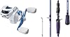 KastKing Centron Lite Baitcasting Fishing Reel Left Handed, KastKing Royale Legend Pro Technique Bass Fishing Rods