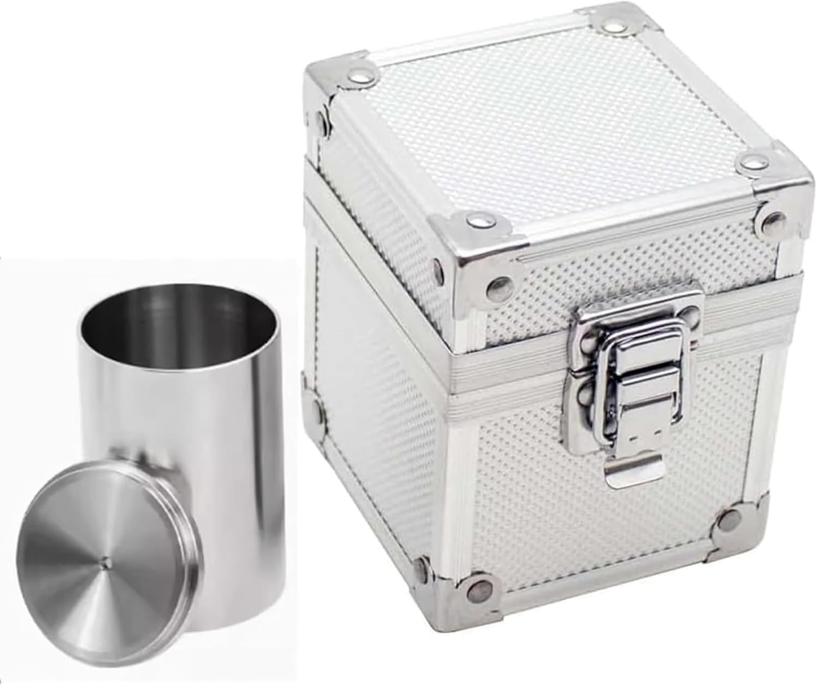 Gobelet de densité de haute précision en acier inoxydable de 100 ml, avec boîte de rangement, pour la mesure de la densité des liquides. Faible marge d'erreur