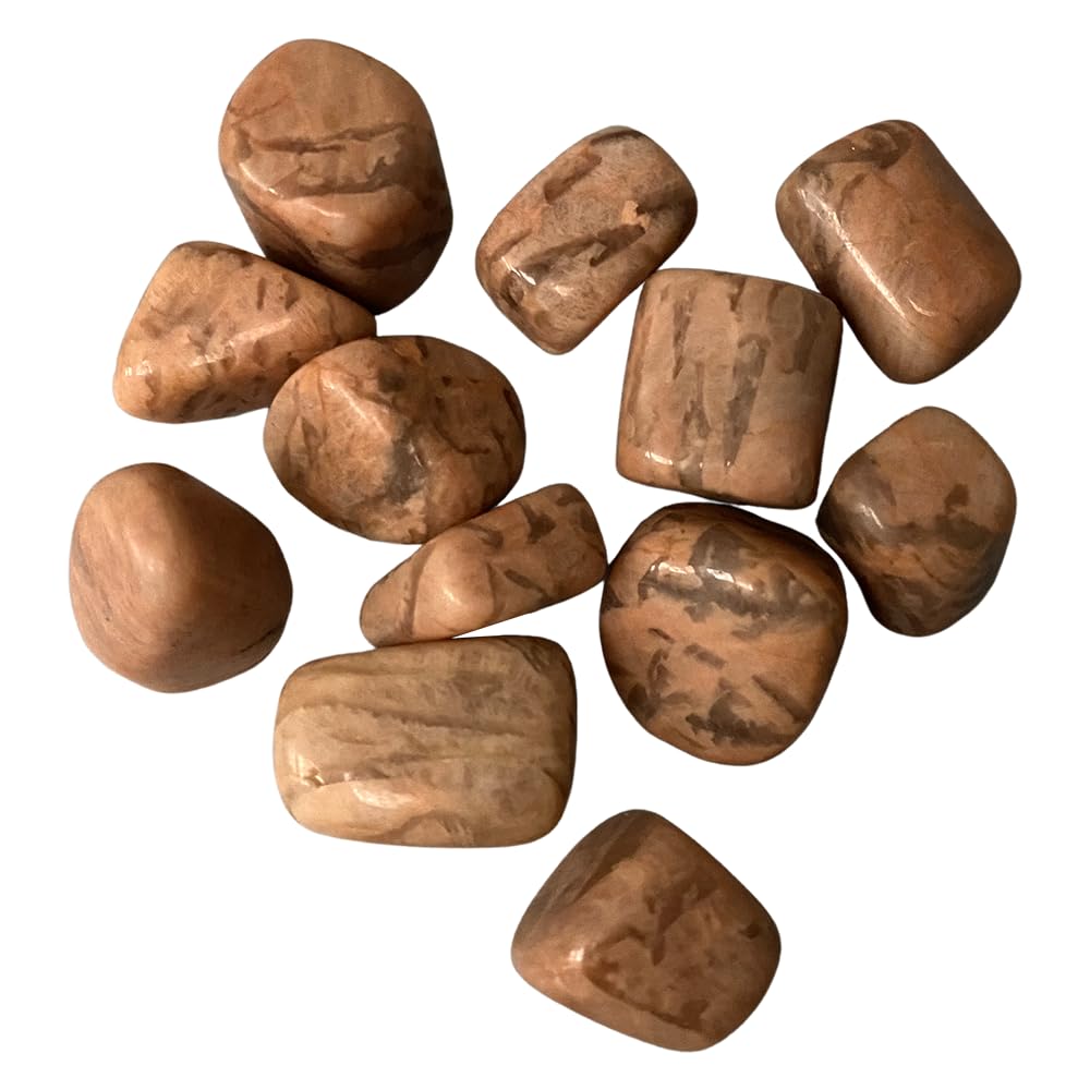 VIE Tumbled Crystals, 250g Pack, Peach Moonstone
