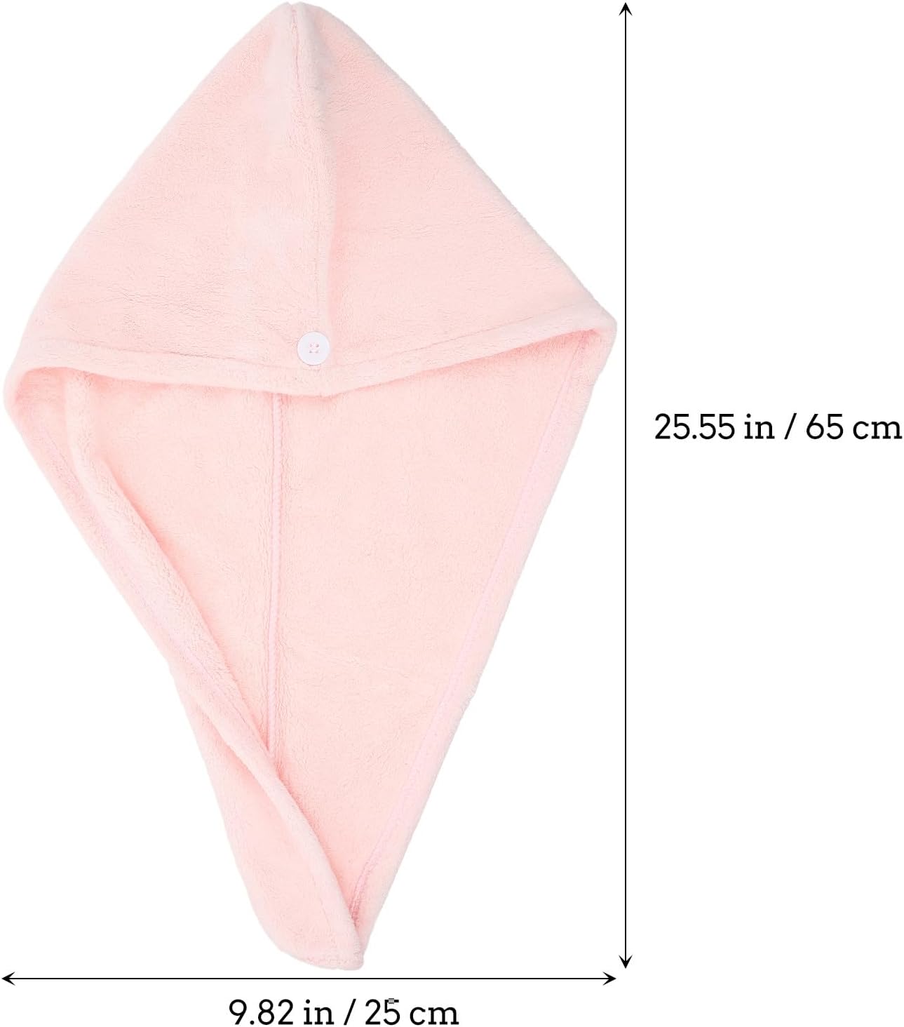 Operitacx 3pcs Hair-Drying Hats Microfiber Hair Towels Quick Absorbent Bath Caps Fast Drying Hair Turbans for Women with High-Density Coral Fleece in Pink, Blue, and Peach