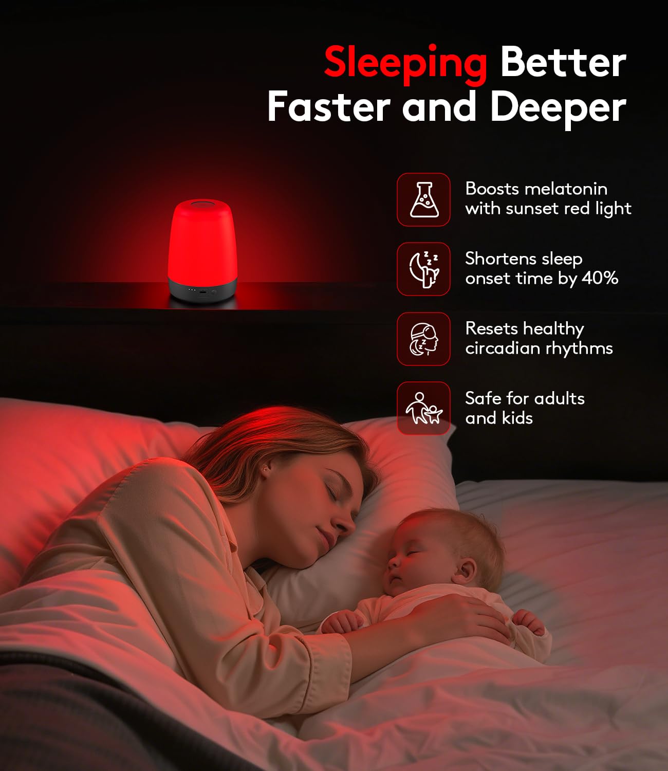Amazon.com: XKETA Red-Light Night Light Baby: Pure 670nm Natural