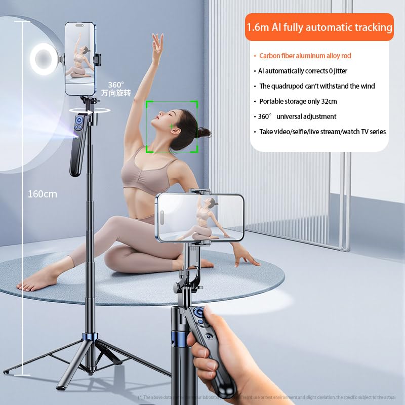 Trípode rotación 360 automático para iPhone que soluciona vídeos movidos 5