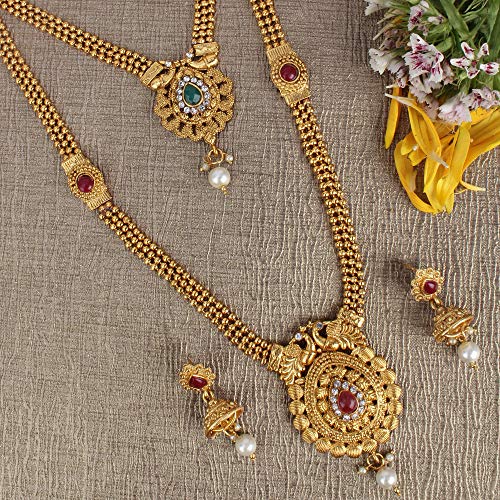 Women's Traditional Long Necklace Set, Elegant Jewellery Gift