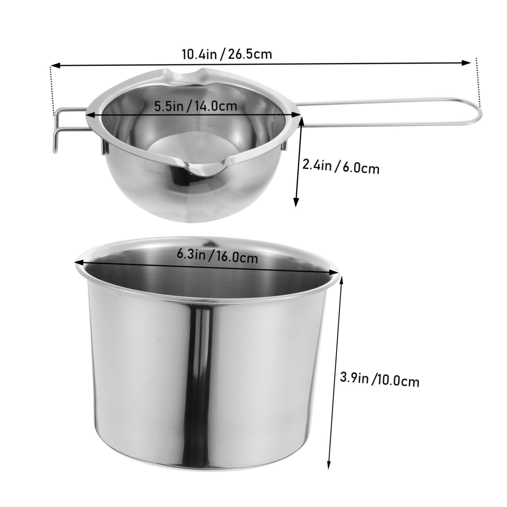 PRETYZOOM Cooking Utensil Melting Pot for Diy Chocolate Birthday Christmas Handle