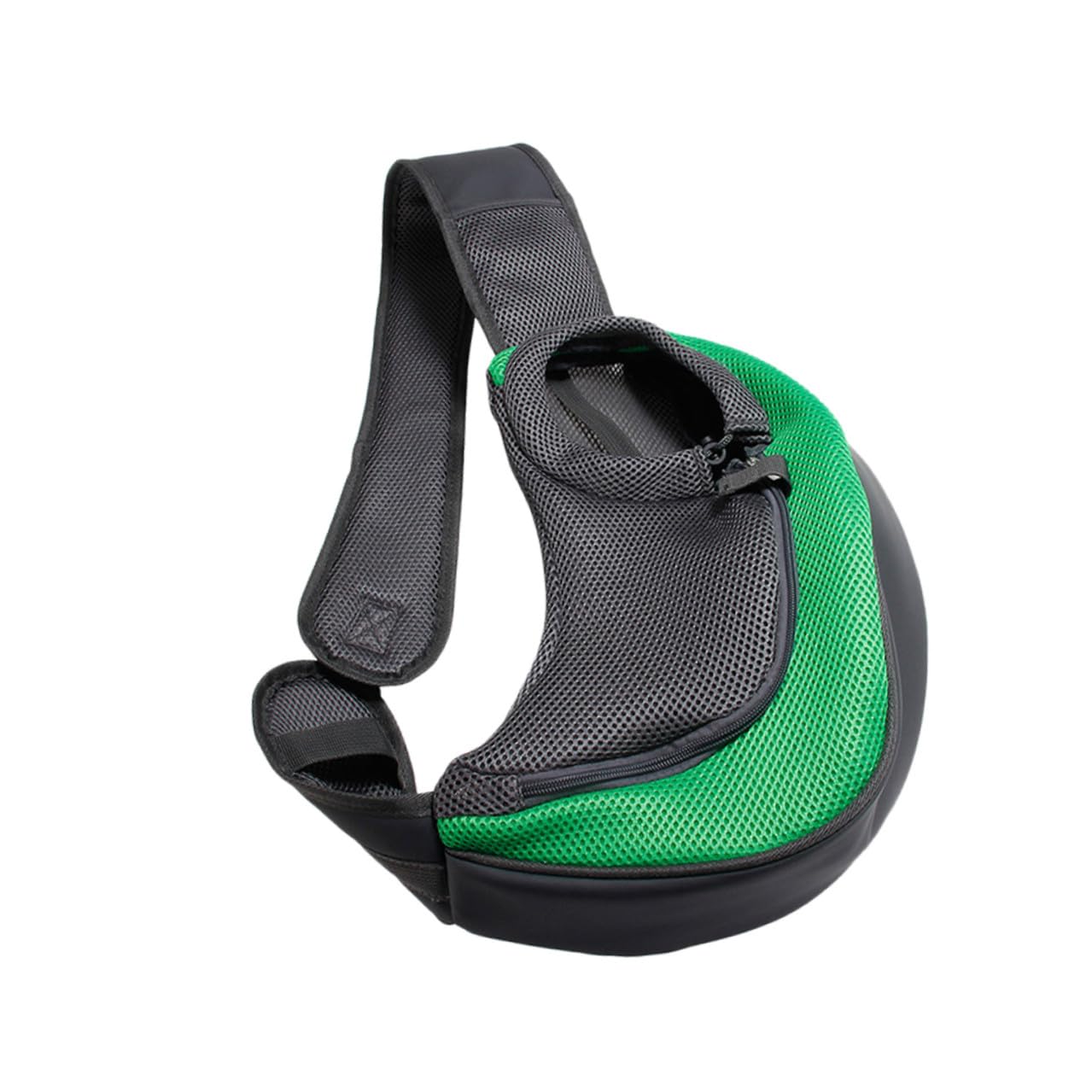 Bolso transportín para mascotas de poliéster ligero verde para perros pequeños