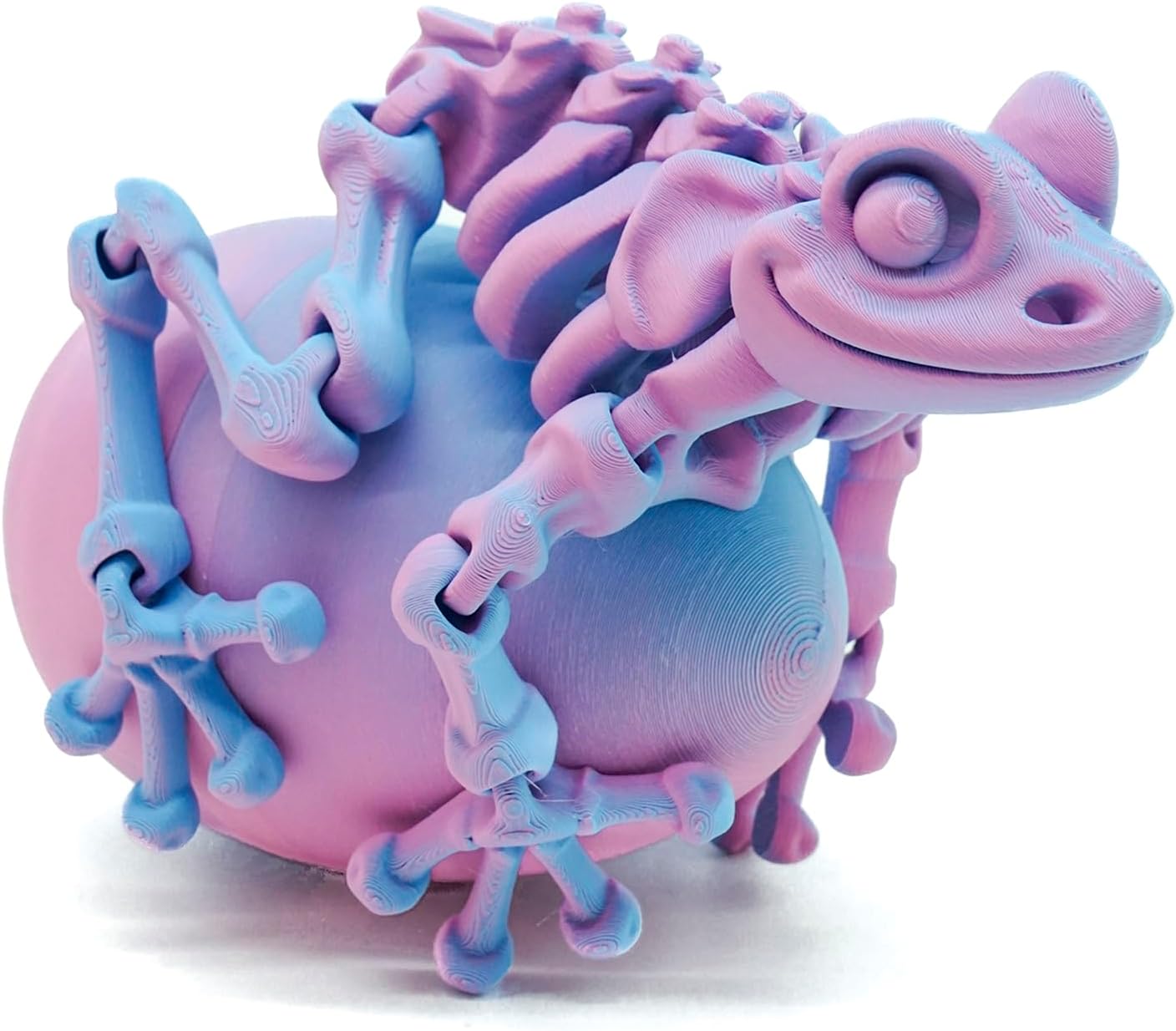 Matte Dual Bi Color Pink Sky Blue PLA Filament 2 in 1, 1.75mm High Speed 600mm/s Coextrusion 3D Printer Filament Rapid Magic Color Change, Matte PLA 1kg (2.2lbs) Spool Perfectly Hide The Layer Line