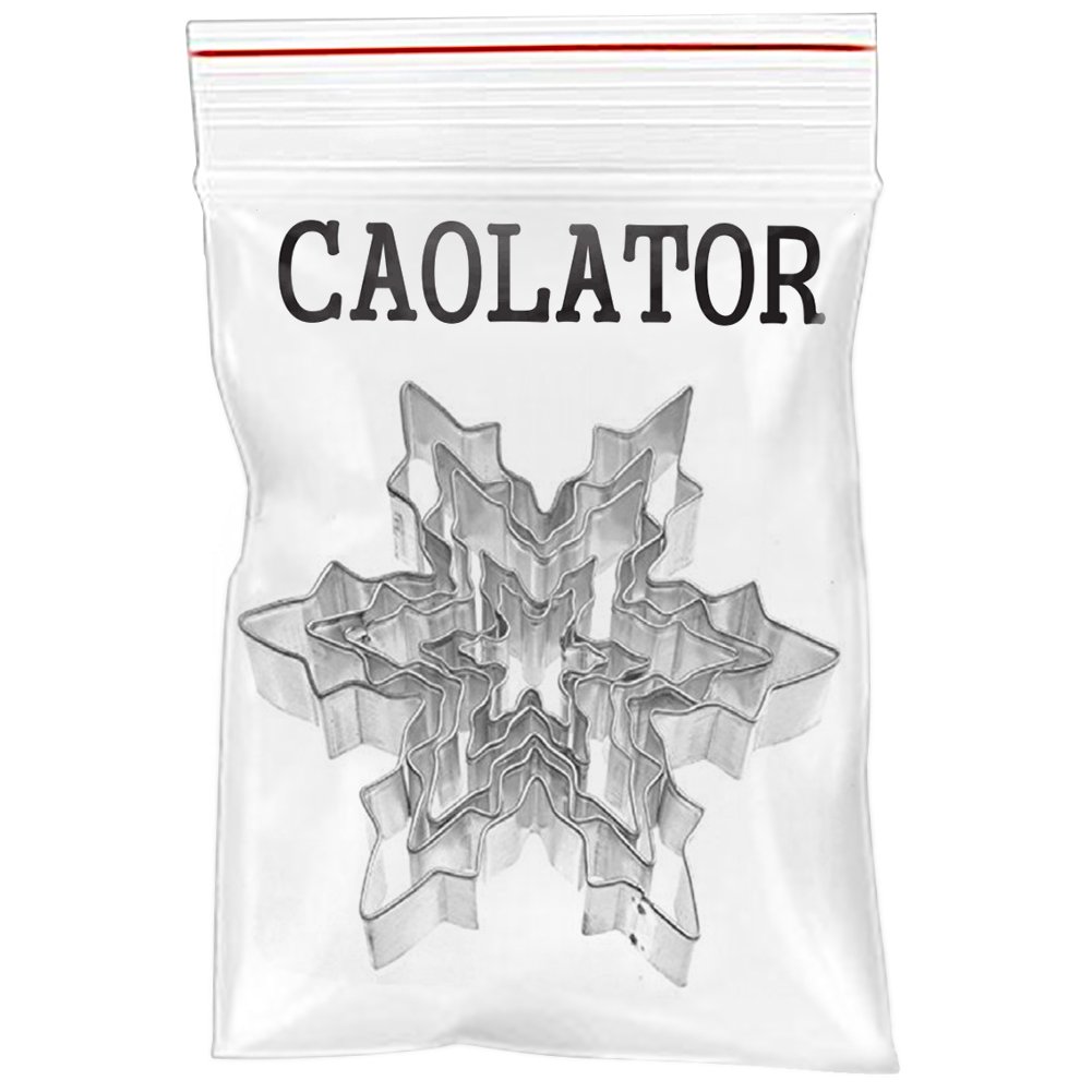 Caolator Emporte-pièce acier inoxydable biscuits au chocolat gâteaux Cookies Emporte-pièce forme os/ Biscuit forme nourriture pour chien Flocon de neige