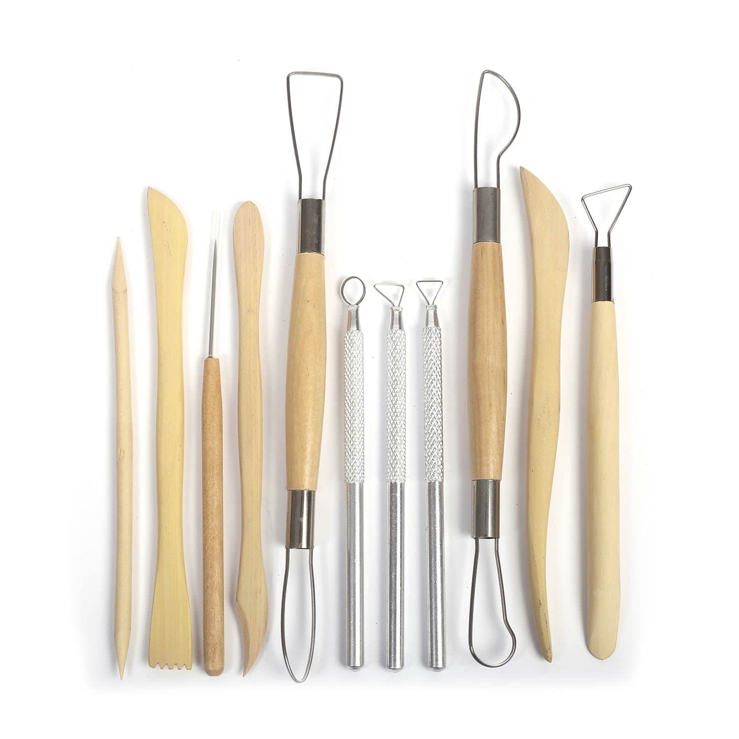 Accessoires de modelage N°2 Graine Creative 11 pièces pour sculpter l'argile