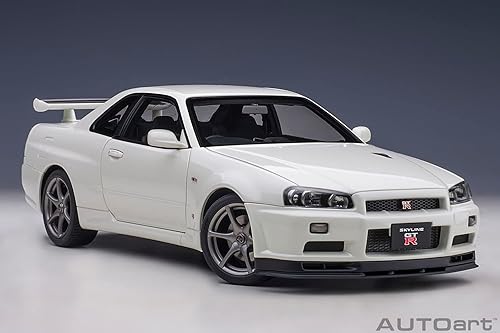 Miniatura 15 de Autoart Nissan Skyline GT-R (R34) V-Spec II RHD (conducción a la derecha) White Pearl 1/18 Model Car