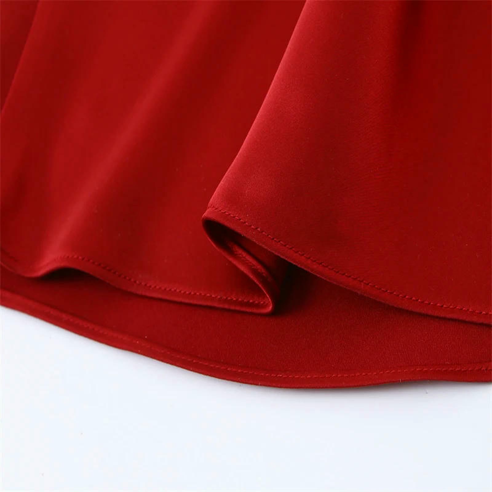 Kleid Rotes Damen-maxikleid Mit Neckholder, Ärmellos, Seidiger Satin, Elegantes Abendkleid, Abschlussball, Formelle Veranstaltungen-rot-s