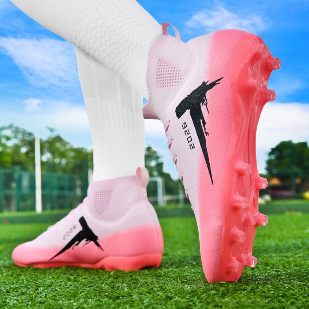 Botas de fútbol para Hombre Botas Altas Profesionales para césped Artificial Zapatillas Deportivas de Entrenamiento para jóvenes Botas con Tacos Calzado Deportivo para Exteriores