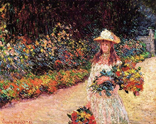 Peinture de fleurs Claude Monet toile faite main cadeau d'exception