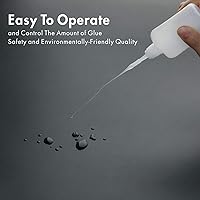 Vista 3 de BAPHILE 300 micropuntas de pegamento CA, aplicador de precisión con botella de pegamento para pasatiempos, manualidades, dispensadores