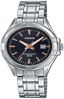 ساعة كاسيو LTP-1308D-1A2VDF للنساء, فضي، انالوج