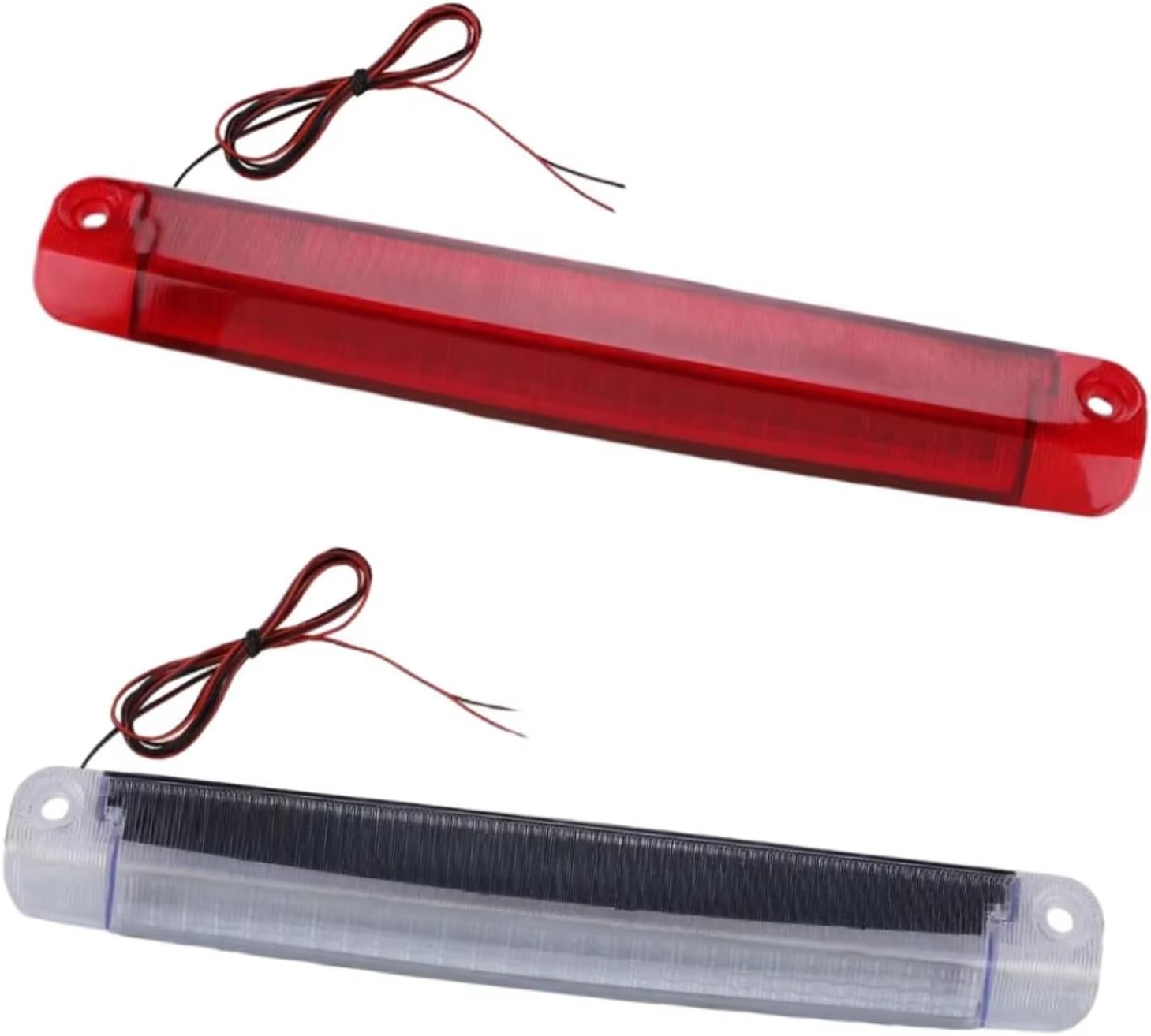 High Mount Brake Light Universal Auto High Level Mount3RD Brake Light TailThird Stop Lights Car Reversing Rear Lamp Modified Replacement Parts (Red)