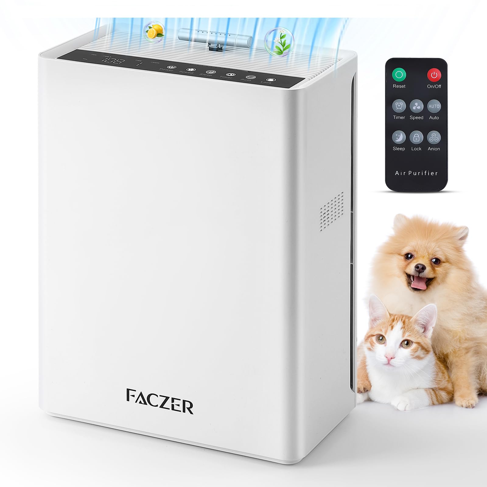 Purificateur d'air animaux pour éliminer les odeurs et poils