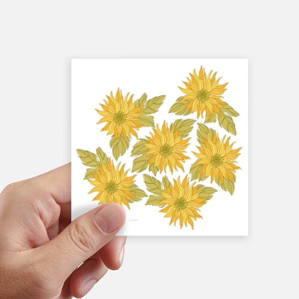 Sticker tournesol verdure pour personnaliser valise et ordinateur