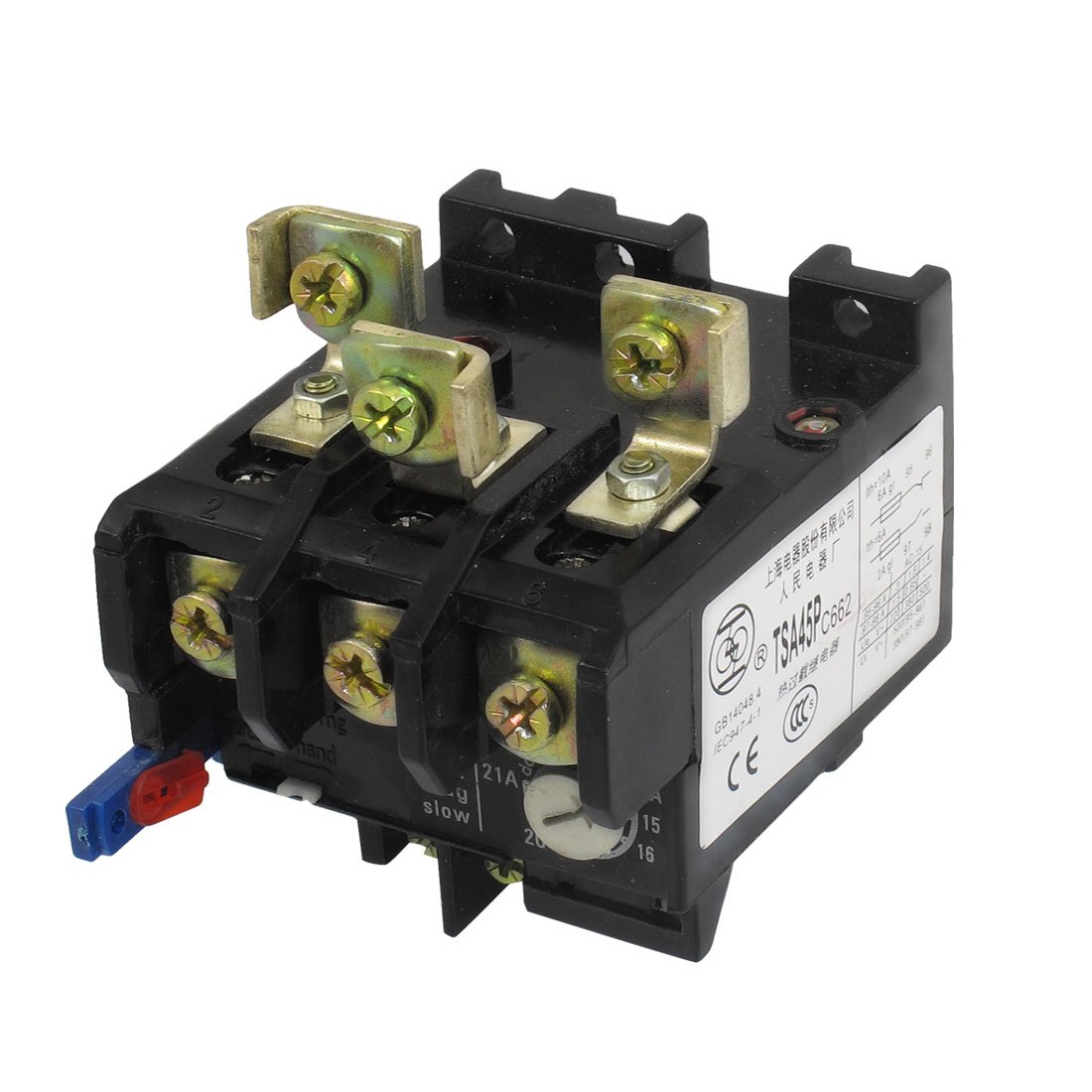 Gvbaepieo One Color 14-21A Adjustable 63A 3 Poles 1No 1Nc Thermal Overload Relay